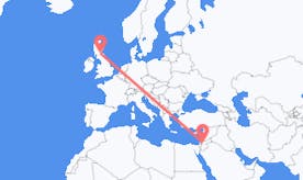 Flüge von Jordanien nach Schottland