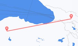 Flights from Turkey to Georgia