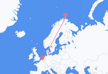 Flyg från Mehamn, Norge till Bryssel, Belgien