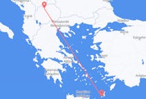 Flyg från Kasos till Skopje