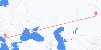 Lennot Kazakstanista Montenegroon