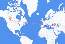 Flyreiser fra Edmonton, til Erzincan