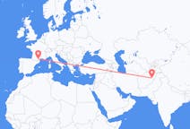Flyg från Kabul, Afghanistan till Carcassonne, Frankrike