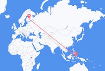 Flyreiser fra Ternate City, Indonesia til Kuopio, Finland