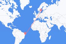 Flyrejser fra Aracaju, Brasilien til Kalmar, Sverige
