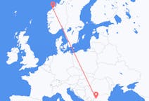 Loty z Molde, Norwegia do Sofii, Bułgaria
