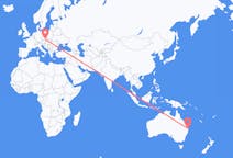 호주 골드 코스트에서 출발해 체코 브르노로(으)로 가는 항공편
