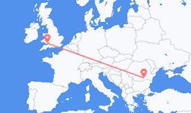 Flyreiser fra Wales til Romania
