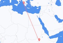 Flyreiser fra Gambela, Ethiop, Etiopia til Zakynthos Island, Hellas