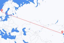 Lennot Tianjinista, Kiina Rorosille, Norja