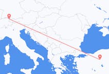 Vluchten van Ankara, Turkije naar Altenrhein, Zwitserland