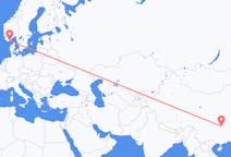 Flyrejser fra Zhangjiajie, Kina til Kristiansand, Norge