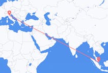 Flyreiser fra Johor Bahru, til Bologna
