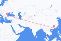 Flyreiser fra Guangzhou, til Burgas