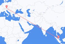 Flug frá Malacca City, Malasíu til Salzburg, Austurríki