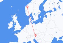 Flights from Sogndal to Klagenfurt