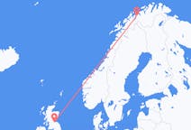 Flights from Sørkjosen to Edinburgh