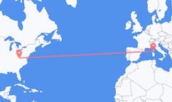 Flüge von Hamilton, Kanada nach Figari, Frankreich