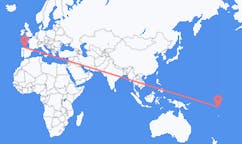 Flights from Funafuti to Santiago del Monte