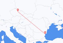 Vluchten van Varna, Bulgarije naar Pardubice, Tsjechië