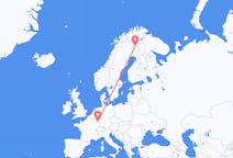 Loty z Kolari, Finlandia do Saarbrücken, Niemcy