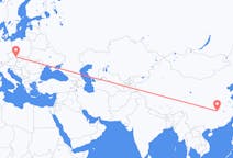 Flyrejser fra Yueyang, Kina til Brno, Tjekkiet