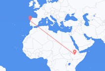 Flyreiser fra Addis Abeba, til Porto