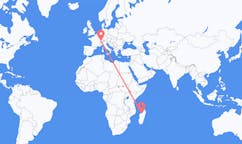 Flyreiser fra Mahajanga, Madagaskar til Bern, Sveits