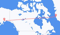 Lennot Kenailta, Yhdysvallat Nuukille, Grönlanti