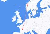 Flyg från Sogndal, Norge till Brive-la-gaillarde, Frankrike
