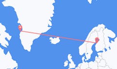 Lennot Aasiaatista, Grönlanti Kokkolaan, Suomi