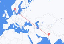 Lennot Jaisalmerilta, Intia Göteborgiin, Ruotsi