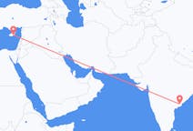 Flyreiser fra Rajahmundry, til Larnaka
