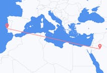 Flug frá Al-Jawf-héraði til Lissabon
