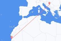 Flyreiser fra Nouakchott, til Tuzla