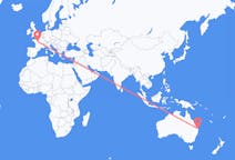 Flyrejser fra Queensland, Australien til Tours, Frankrig