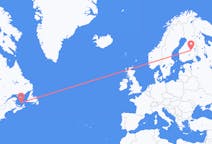 Flug frá Les Îles-de-la-Madeleine, Quebec, Kanada til Kuopio, Finnlandi