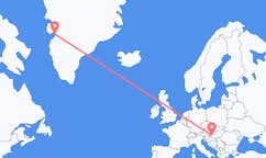 Flyg från Ilulissat, Grönland till Heviz, Ungern