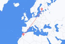 Flyrejser fra Ouarzazate til Helsinki