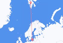 Vuelos desde Svalbard a Gdansk