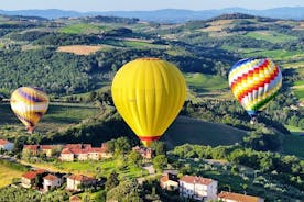 Visite privée: vol en montgolfière en Toscane avec transport depuis Sienne