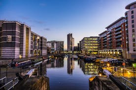 Photo of redeveloped Warehouses along the River in Leeds, UK.