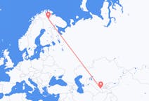 Flyreiser fra Samarkand, til Ivalo