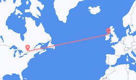 Flyreiser fra Canada til Nord-Irland