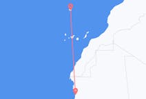 Vluchten van Nouakchott naar Funchal
