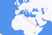 Flights from Gondar to Santiago De Compostela