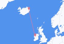 Lennot Egilsstaðirista, Islanti koputtaa, Irlanti