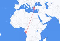 Flyrejser fra Cabinda, Angola til Karpathos, Grækenland