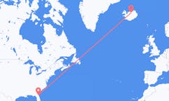 เที่ยวบิน จาก Jacksonville, สหรัฐอเมริกา ไปยัง Akureyri, ไอซ์แลนด์