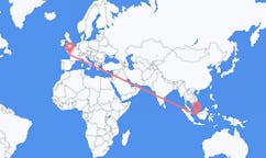 Flyrejser fra Pontianak, Indonesien til La Rochelle, Frankrig